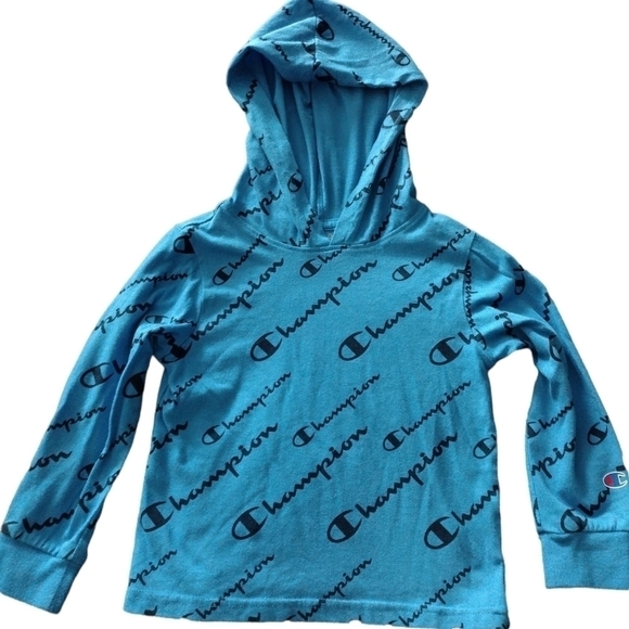Boy's Champion Lightweight Logo Hoodie - Picture 1 of 3